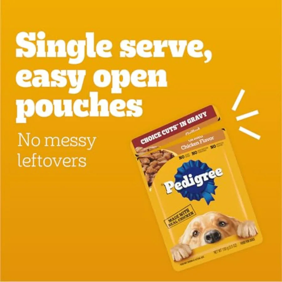 Choice Cuts in Gravy Wet Dog Food, Adult Soft Wet Dog Food, Variety Pack, 3.5 oz. Pouches