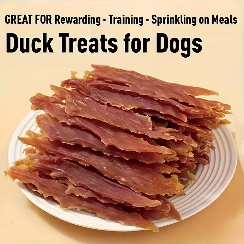 1.76Oz-14.51Oz Duck Meat Dog Food, Suitable for Small Dogs, Medium Pets, And Large Dog Breeds. Natural Dog Food, Made with Dried Duck Meat, Rich in Protein, Easy to Digest, Durable, an Excellent Reward Choice for Training Dog