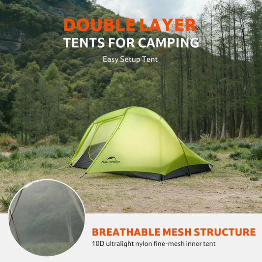 Star Trail EXT Hiking Tent Outdoor Camping Ultralight Rainstorm Protection Wild Tent 1 2 Person 0D Nylon Backpacking Tent