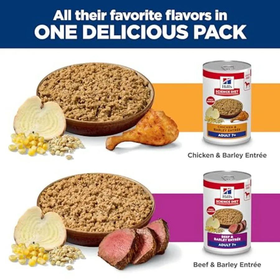 Adult 7+ Wet Dog Food Variety Pack,,. Cans, 12-Pack