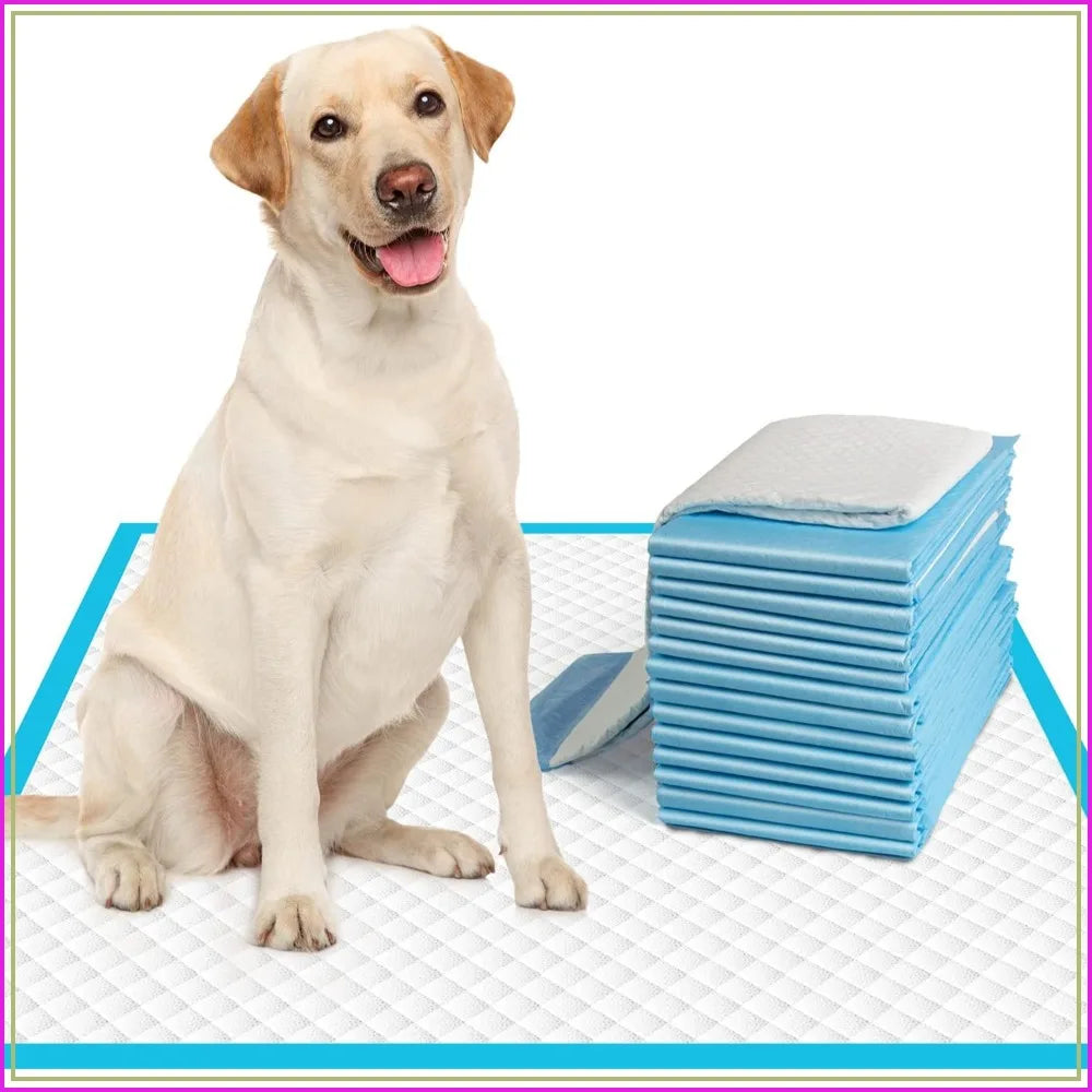 Large Dog Pee Pads 28" x 30"-50 Count, Super Absorbent & Leak-Proof, Disposable Puppy Training Pads