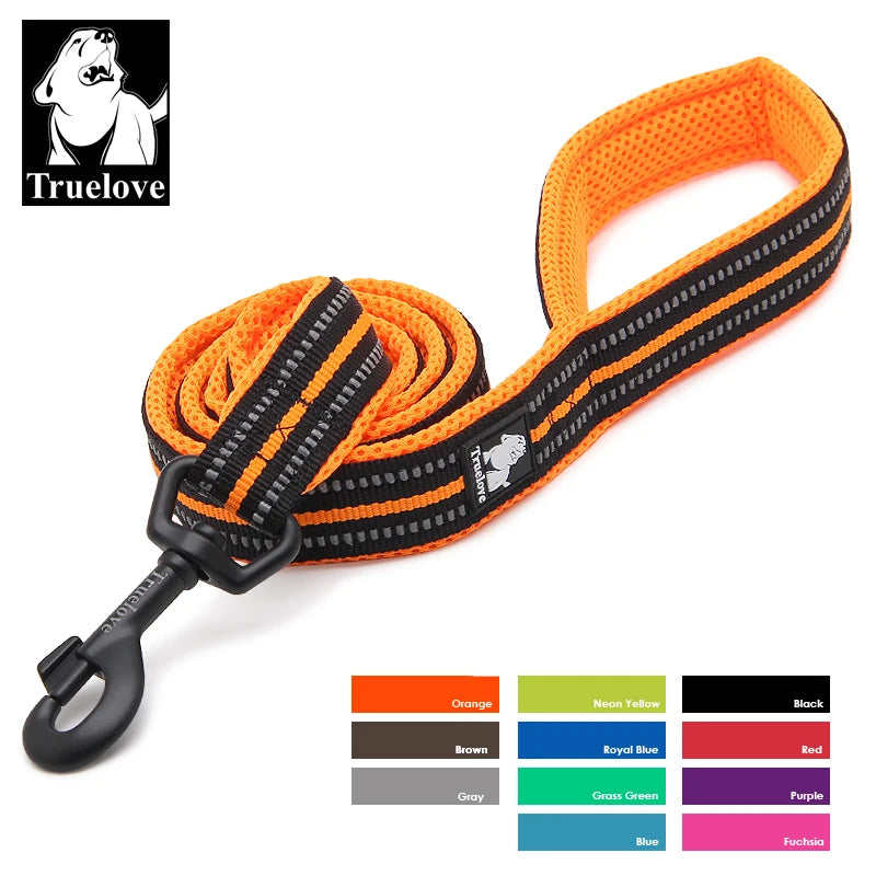 Soft Pet Leash Reflective Nylon Mesh Padded Puppy Large Dog or Cat Walking Training 11 Color 200cm