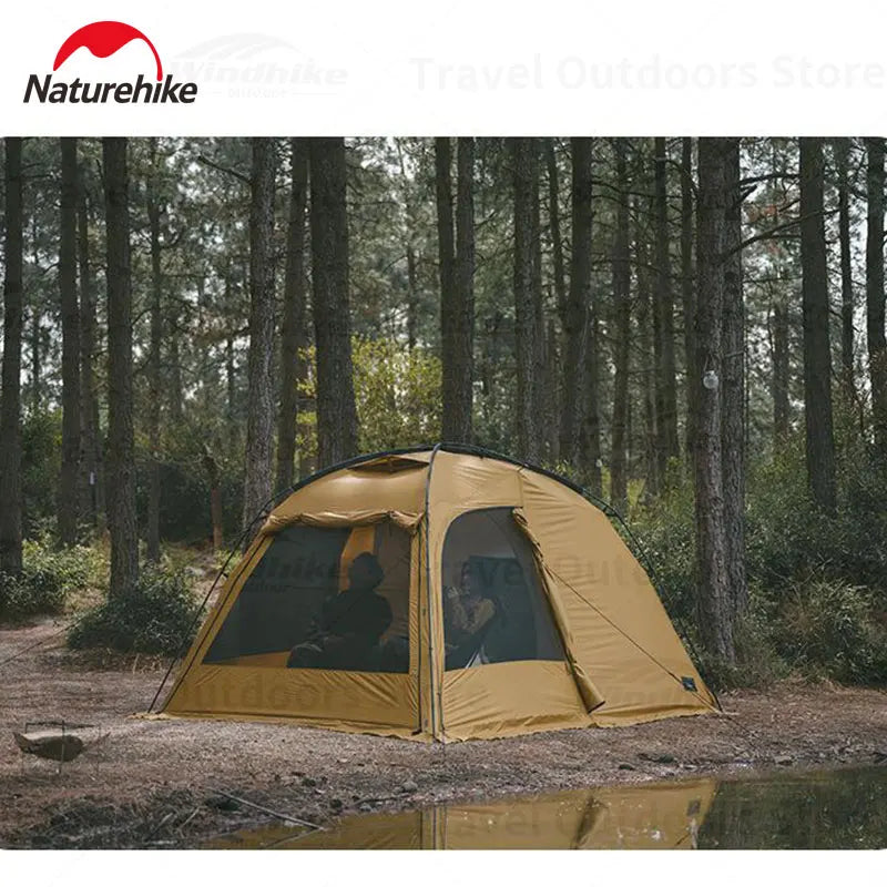 Dune 7.6 Camping Tent 2 People 4 Season Tent Ultralight PU2000mm Outdoor Travel King Tent With Chimney Screen Window