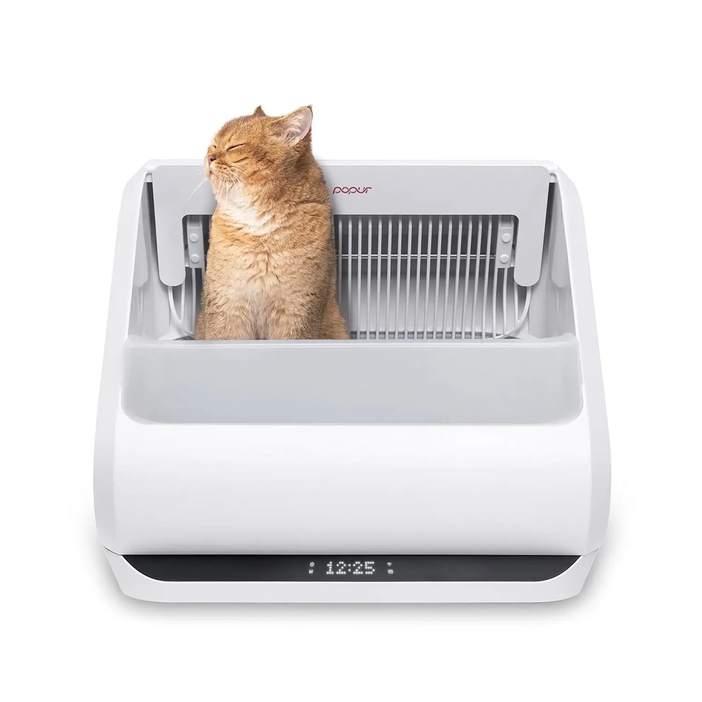 Self-Cleaning Cat Litter Box - Unique Open Top Split System - Automatic Litter Scooping Robot