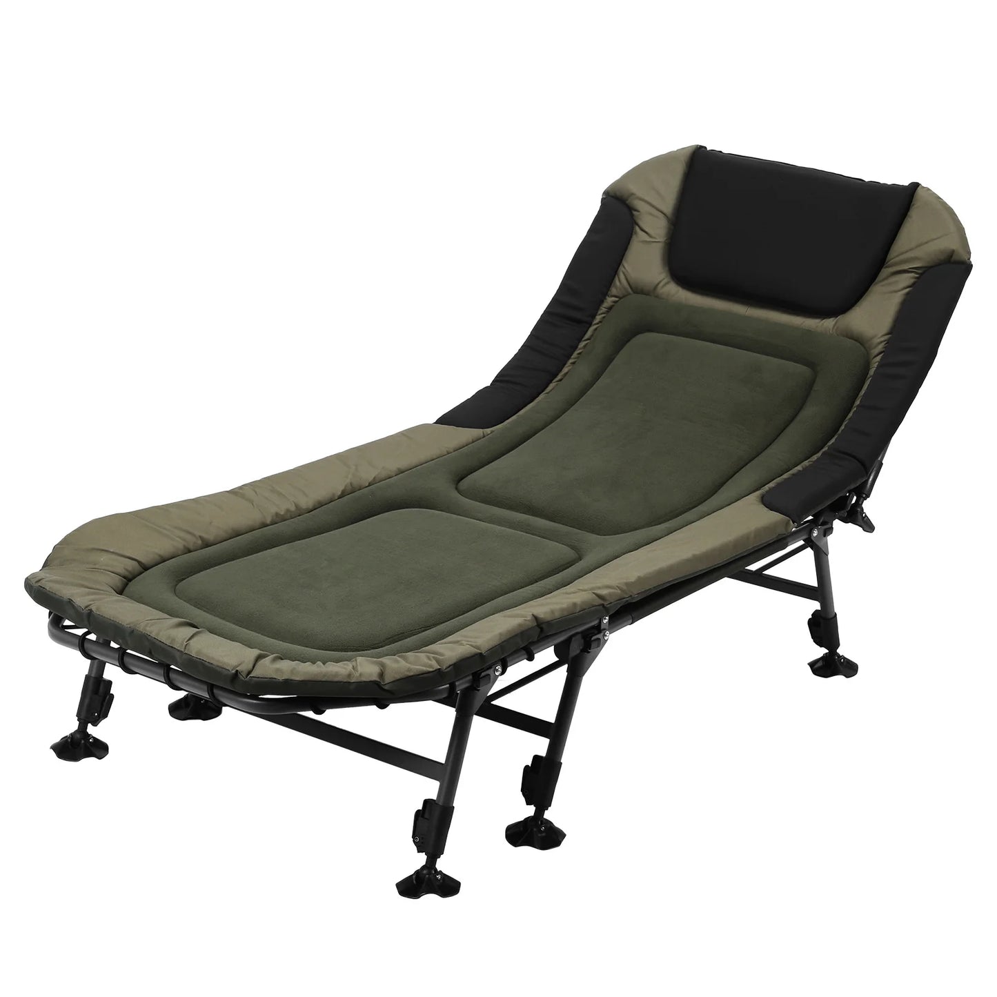 33in Wide Camping Cots with Carry Bag Adjustable Fold Up Bed Holds Up To 397LBS Easy To Set Up for Outdoor Travel Beach Hiking