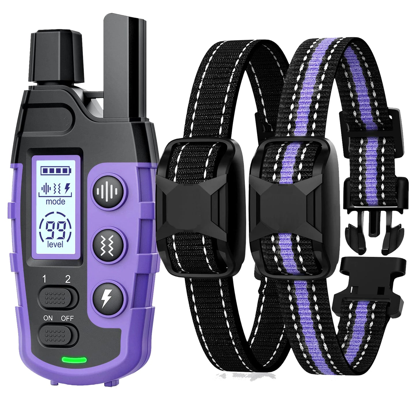3300 Ft Electric Dog Training Collar Remote Control Waterproof Pet Behavior For 5-120 lbs Puppy With Vibration Shock Beep