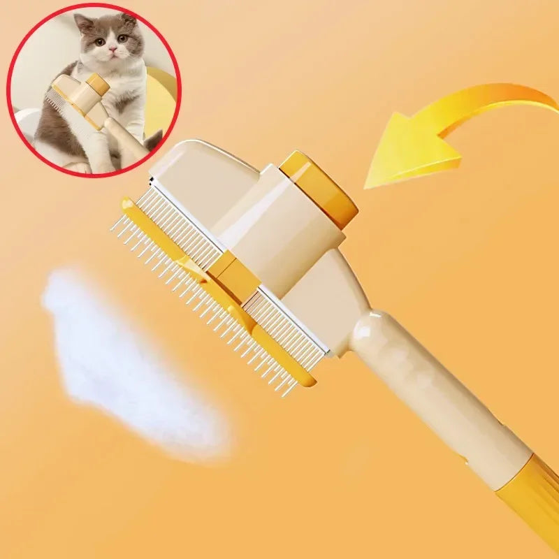 Dog Comb Pet Hair Remover One Button Dog Brush Self-Cleaning Cat Brush Massage Combs for Dog Grooming Brushes for Pet Products