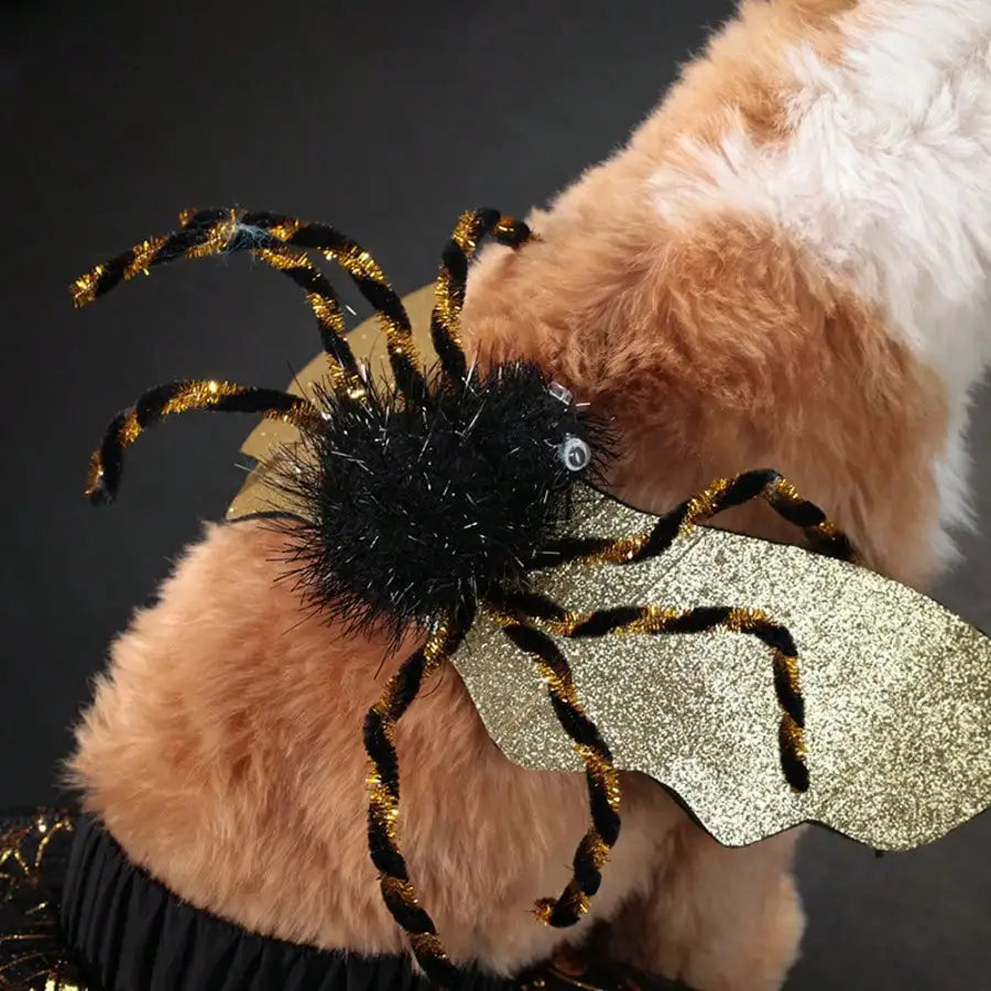 Adjustable Halloween Spider Pet Costume, Funny Cosplay Outfit For Small Medium Dogs, Unique Party Dress Up Accessories