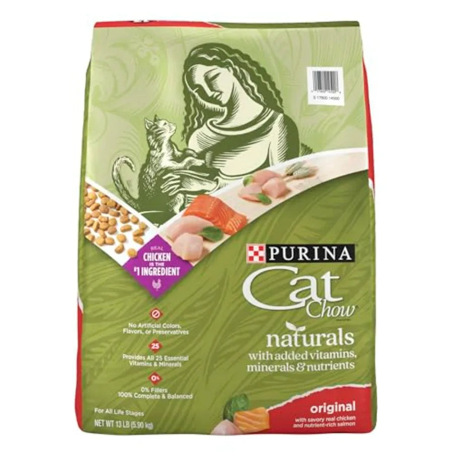 Naturals With Added Vitamins, Minerals and Nutrients Dry Cat Food, Naturals Original - 13 lb. Bag