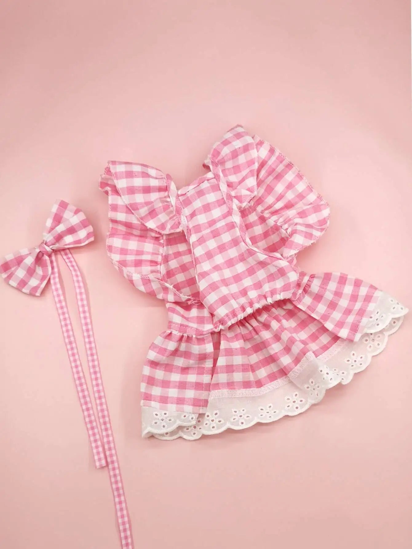 1 Set Ditsy Floral Pet Dress With Bow Tie, Fashionable Pet Clothing, Elastic Tulle Skirt Princess Pet Dress For Dogs & Cats