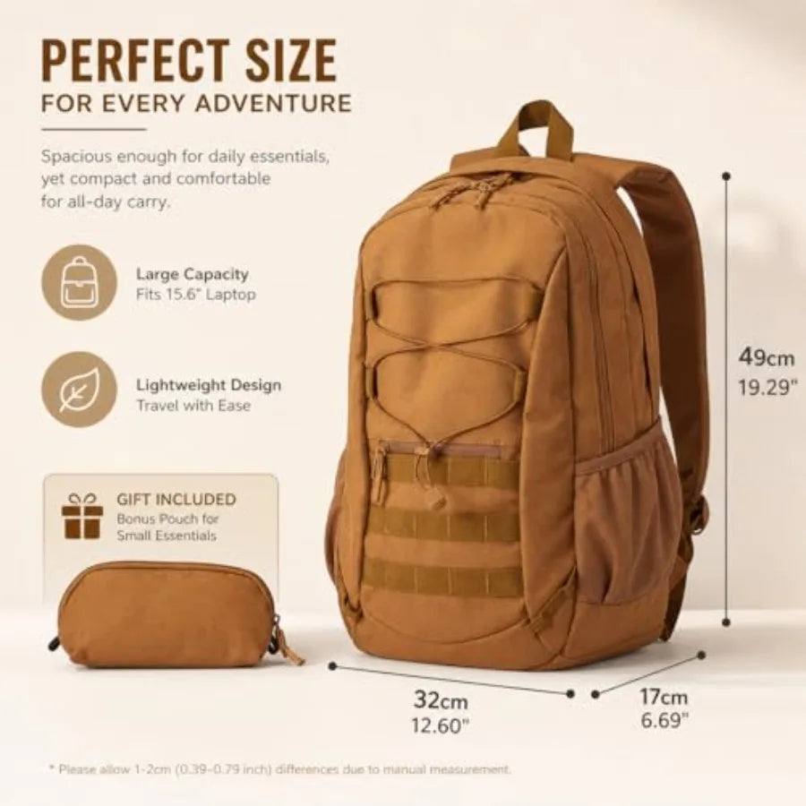 Hiking Travel Backpacks Men and Women, Lightweight Waterproof Laptop Backpack Outdoor Camping Backpack Hiking Daypack for Travel