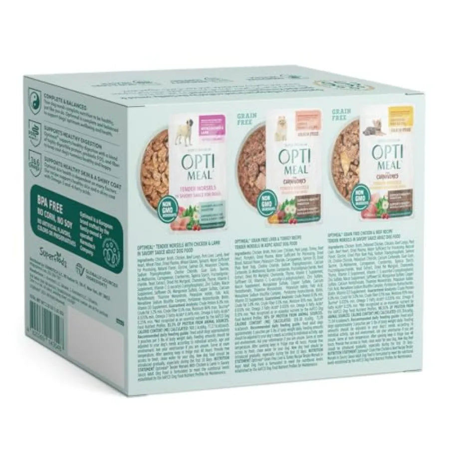 Wet Dog Food Small Breed Variety Pack - Grain Free Recipe High Protein Tender Morsels in Aspic Made with Natural Ingredients