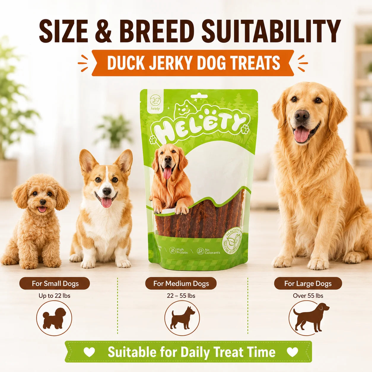 Dog Treats Duck Jerky 200g
