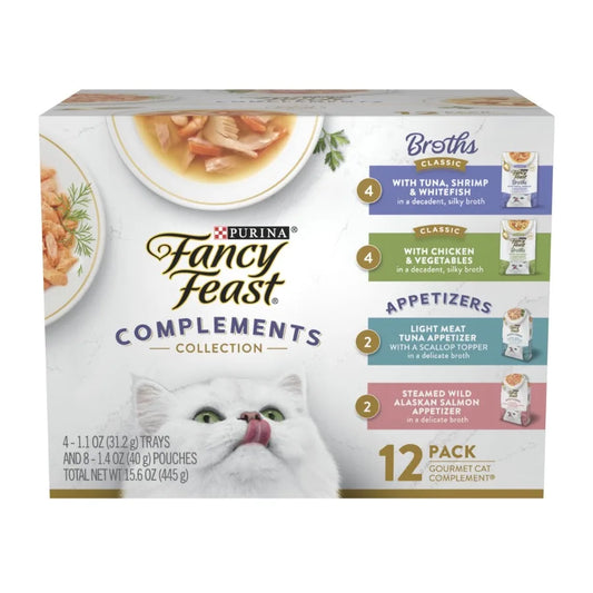 Broths and Appetizers Kitten Food, Wet Cat Food, Complement Collection, 12 Pack