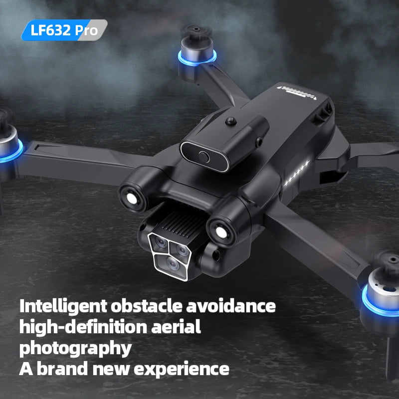 LF632 5G RC Drone Brushless Intelligent HD Dual Camera WIFI FPV Optical Flow Obstacle Avoidance Foldable Quadcopter Model Toys