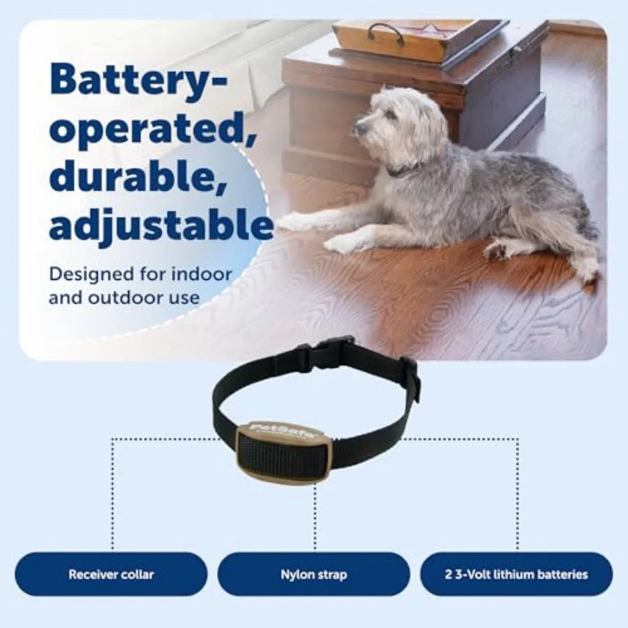 Away Indoor/Outdoor Extra Receiver Collar for Cats and Dogs for Wireless Pet Barrier System