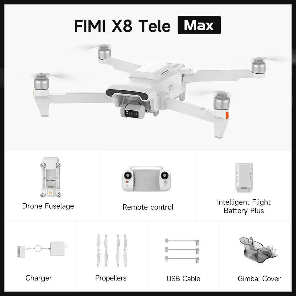 X8 TELE MAX Drone 4K Professional HDR 48MP 3-Axis Gimbal Camera Drone Professional GPS 20KM RC Quadcopter 2025