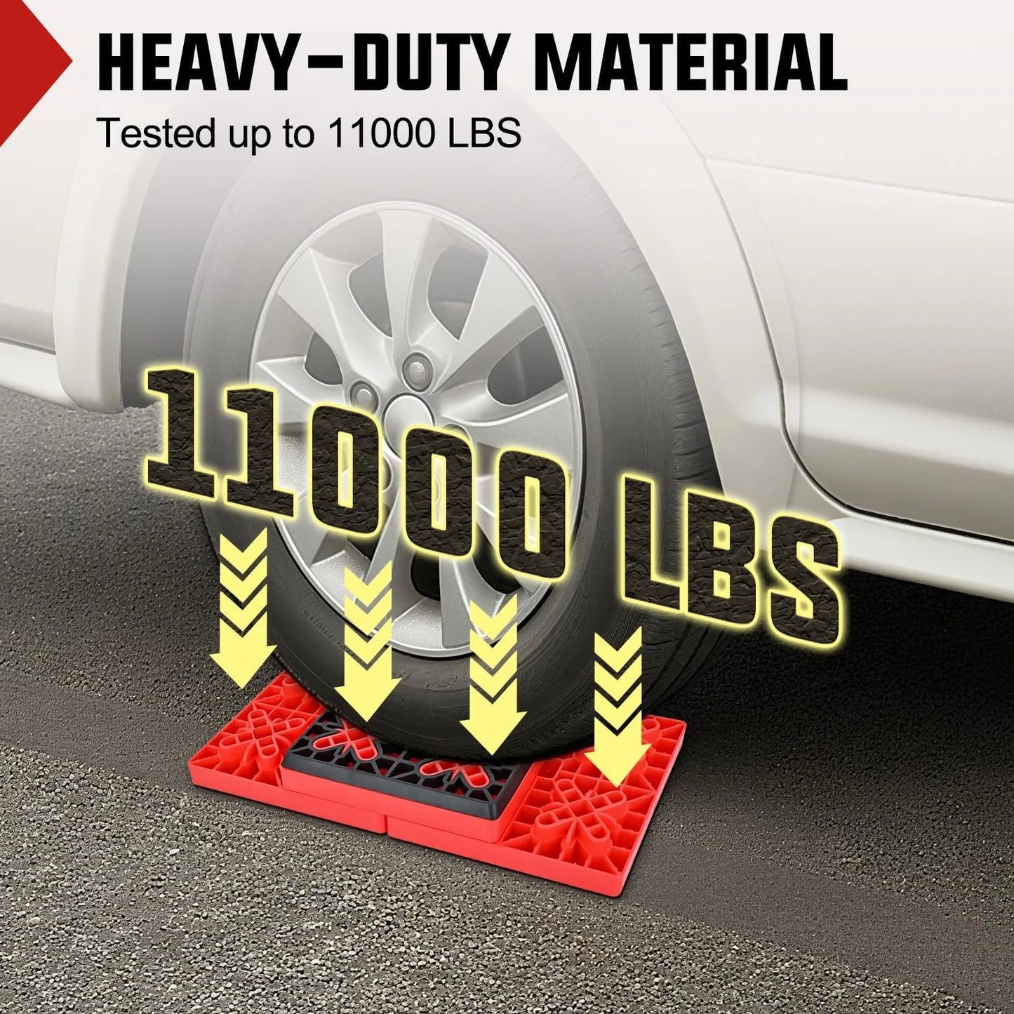 Leveling Blocks 12 Pack Interlocking Design Stabilizer Block Anti-Slip Rubber Covers Customizable Height with Carrying Bag for RV Camper Travel Trailer, Adjustable Camper Stabilizer Blocks for Motorhome Trailer Tire Support