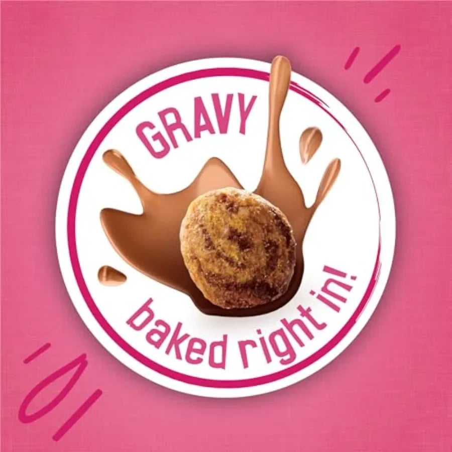 Gravy Swirlers with Flavors of Chicken, Salmon, and Gravy Dry Cat Food - 22 lb. Bag