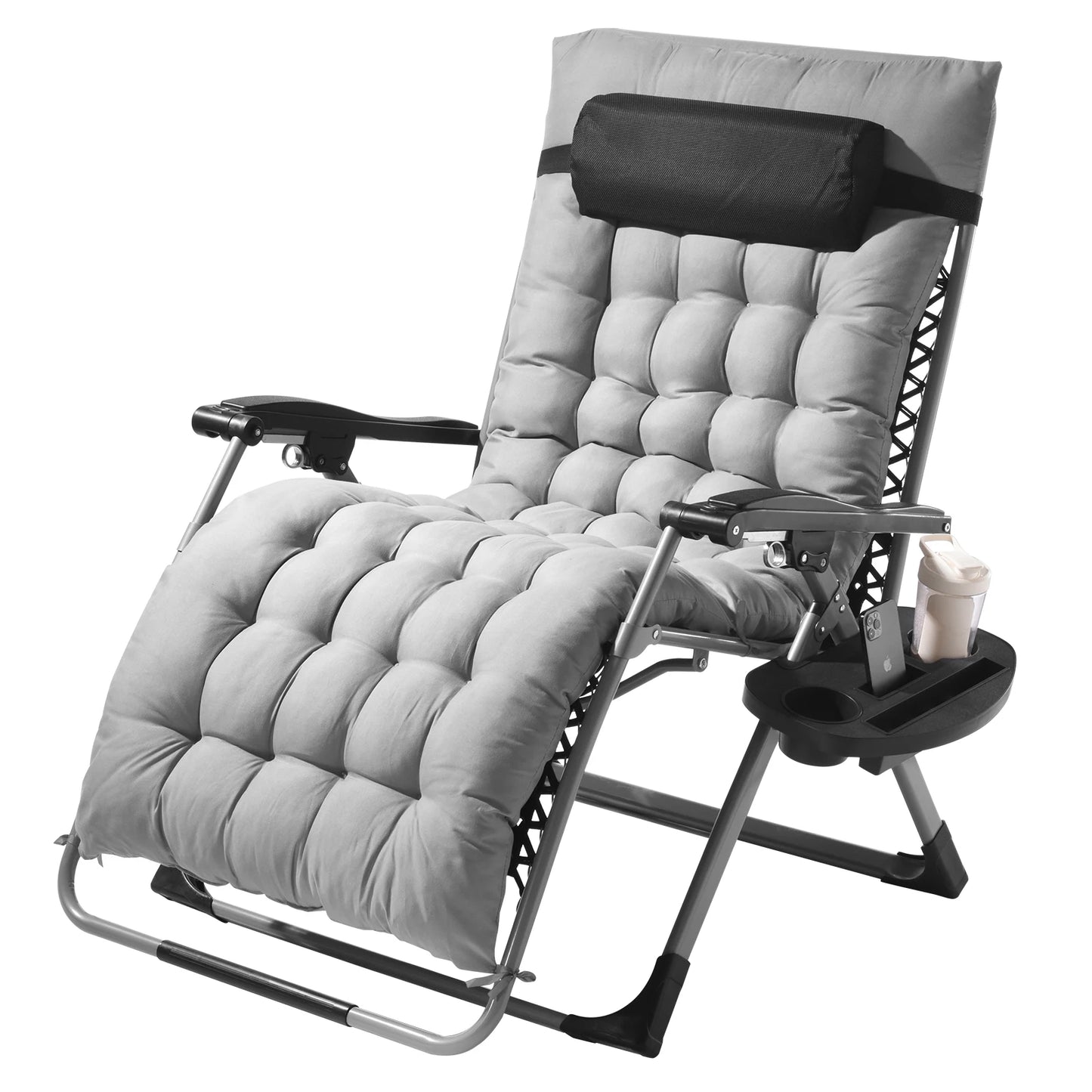 Zero Gravity Chair Zero Gravity Recliner Lounge Chair Adjustable Anti-Gravity Chair with Cushion Footrest and Cupholder
