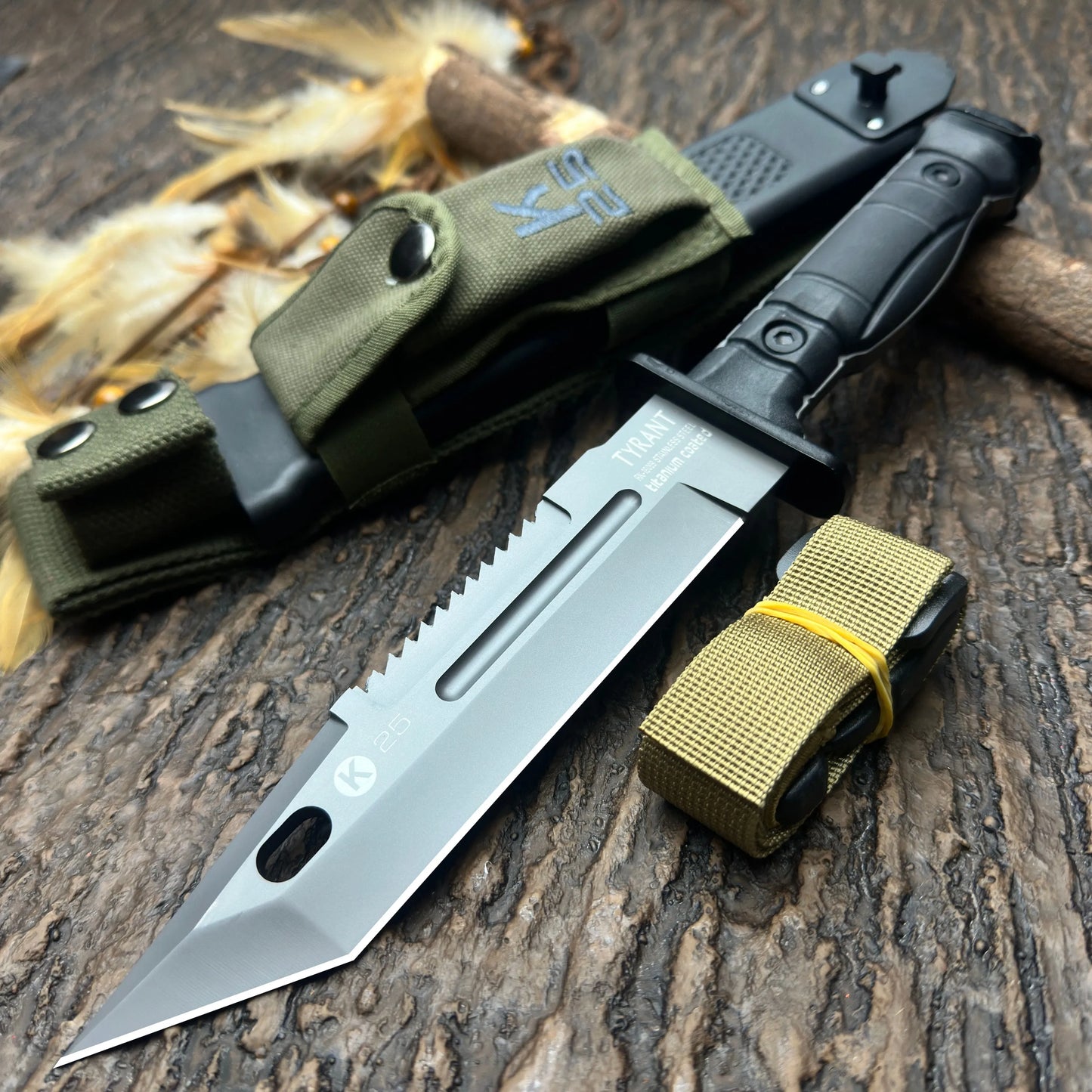High-Quality Outdoor Fixed-Blade Knives, Straight Blades for Outdoor Camping, Suitable for Hiking, Mountaineering Expeditions, Wilderness Survival, and Camping Activities; Outdoor Utility Knives and Ideal Gifts for Men, Comes