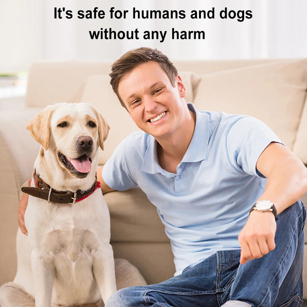 Dog Repellent Ultrasonic Anti Bark Device Long Range Control Dog Trainer with LED Light Rechargeable Dog Repeller Bark Deterrent