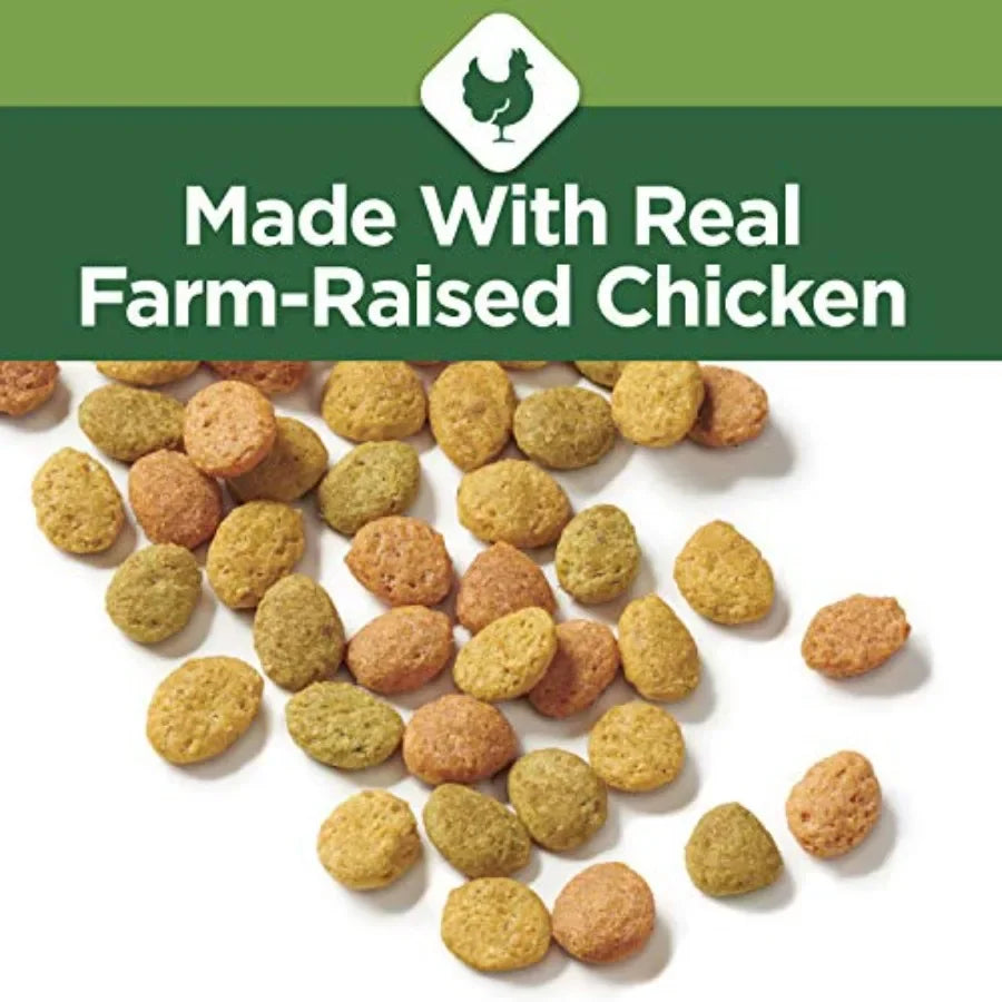 Indoor Healthy Weight and Hairball Dry Cat Food With Chicken - Pack of 4 3.15 lb. Bags