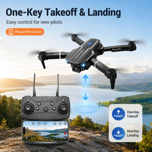 S101 Foldable RC Drone 4K HD Dual Camera WIFI FPV APP Waypoint Flight Altitude Hold 6-Axis Gyro Quadcopter for Beginners