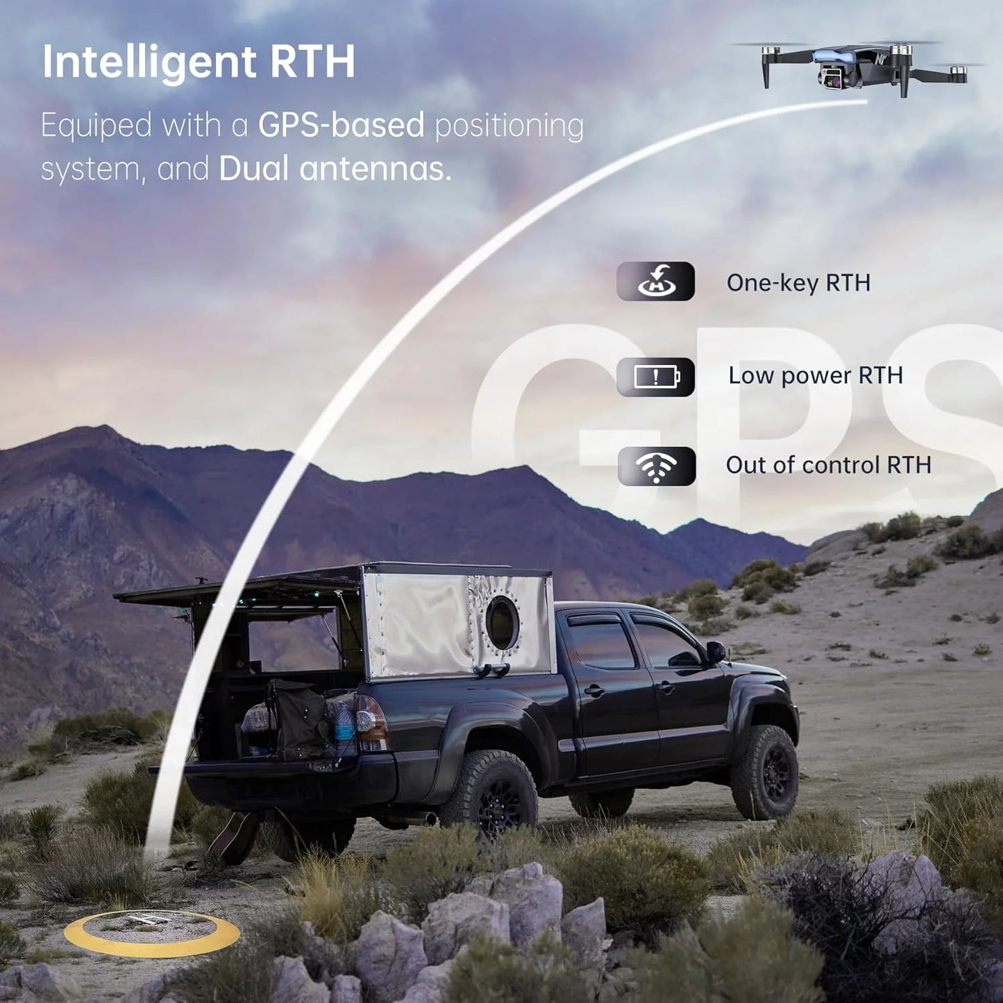 4K GPS Drone with Camera, 90 Min Flight, Auto Return, Follow Me, Brushless Motor for Beginners