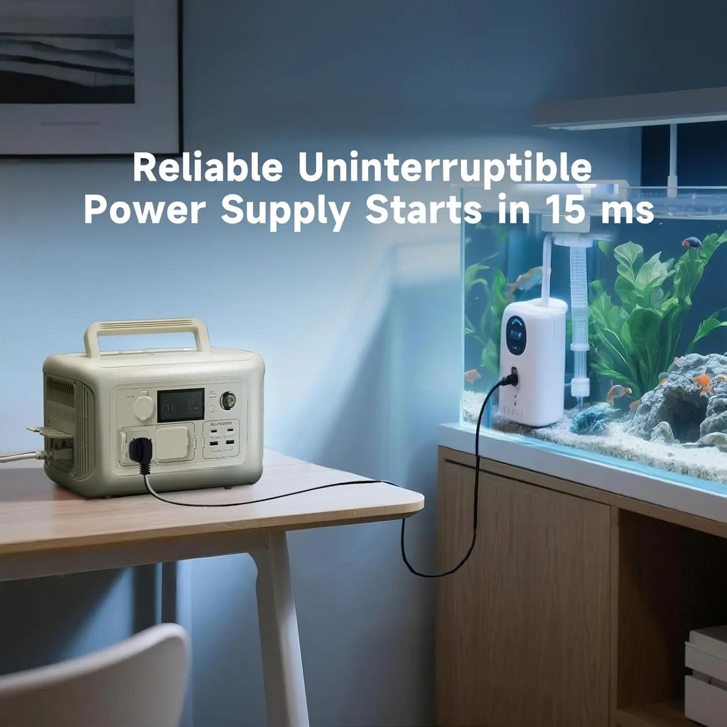 R600 Portable Power Station 600W 299Wh LiFePO4 Solar Generator UPS Battery Backup MPPT & 100W Solar Panel for Camping