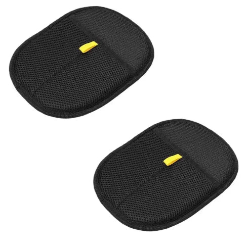 Large Polypropylene Pet Grooming Gloves Black With Yellow Accents Static Adsorb Hair Cleaning Mitt For Cat Daily Grooming Care