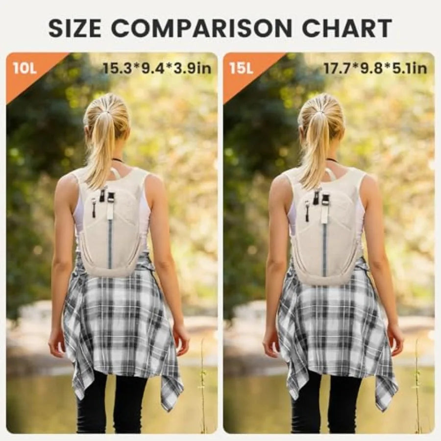Small Hiking Backpack - Lightweight Packable Foldable Backpack for Travel, Camping, Outdoor Commute, Compact Rucksack for Women