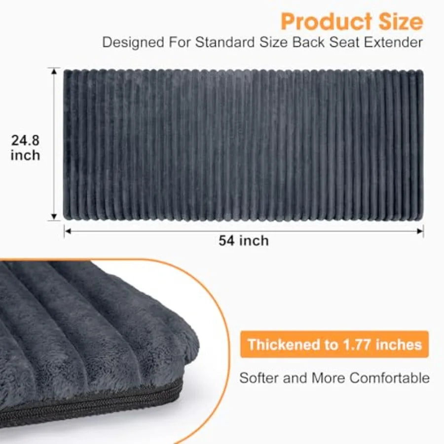 Backseat Pet Bed Mat Non-Slip Dog Bed for Car Back Seat Washable Travel Pet Mat with Removable Cover Dog Seat Covers Protector