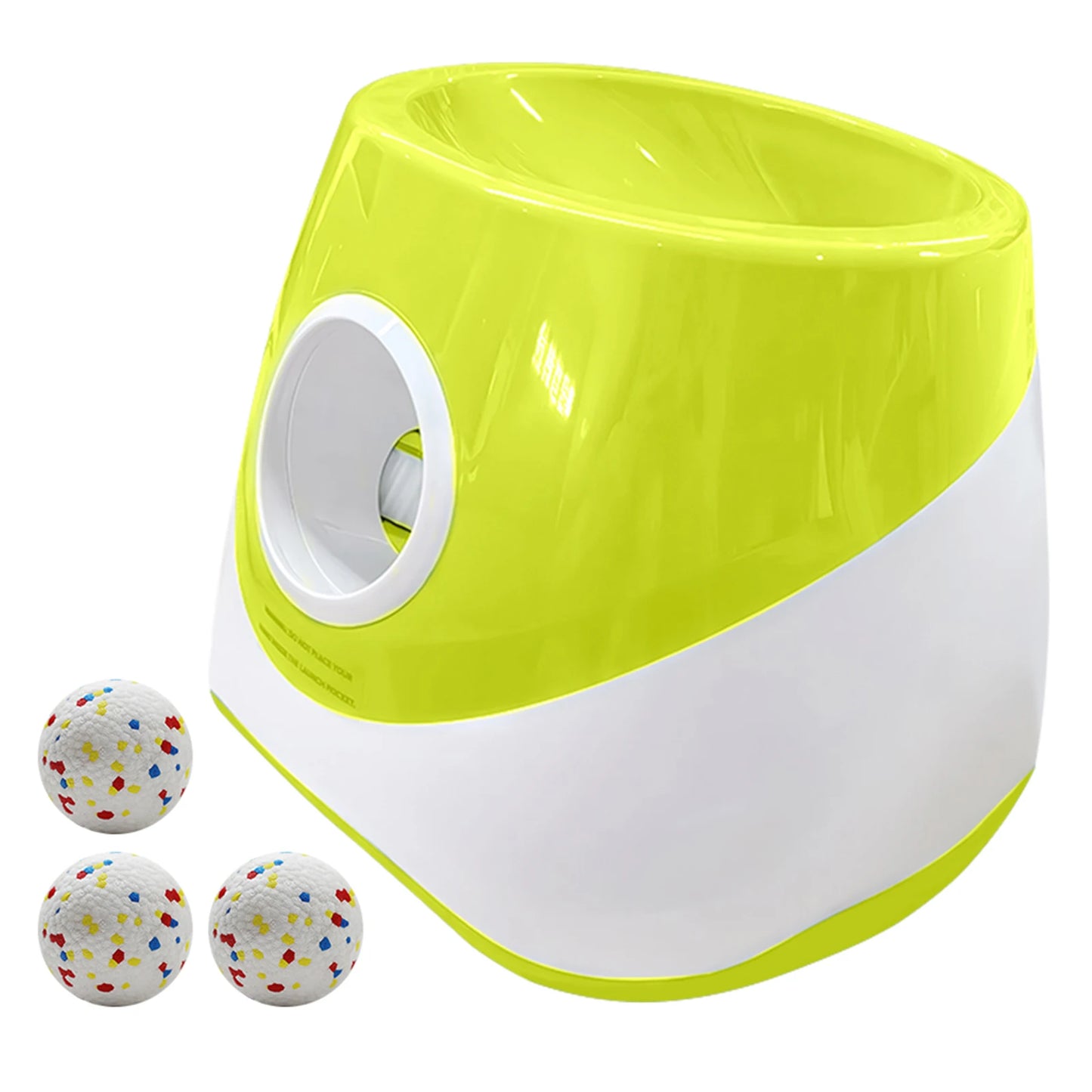 Dog Ball Thrower With 3 Tennis Balls Ball Thrower Machine Rechargeable Small Dog Ball Thrower for Small, and Medium Breeds