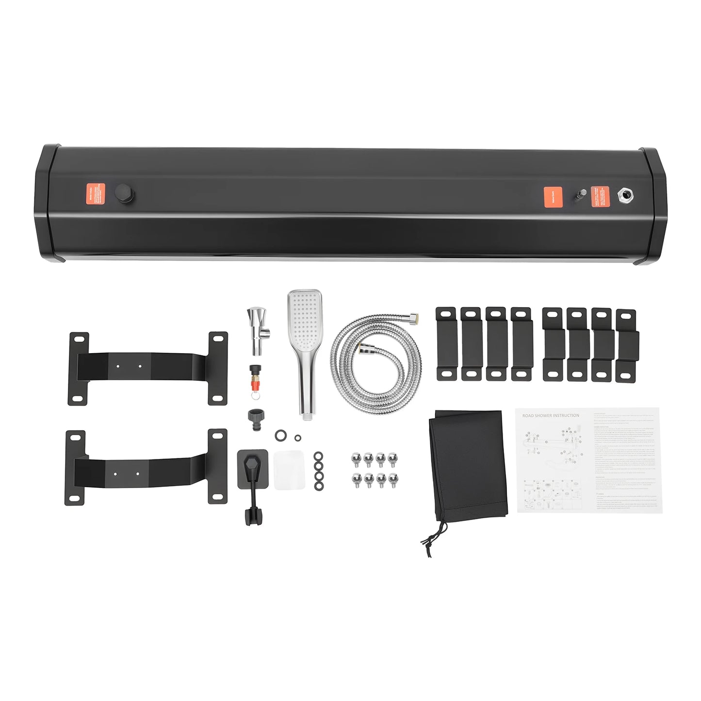 30L Portable Water Tank for Camping, Roof Rack Mount Road Shower, Outdoor Activities Water Supply for Freshwater Washing