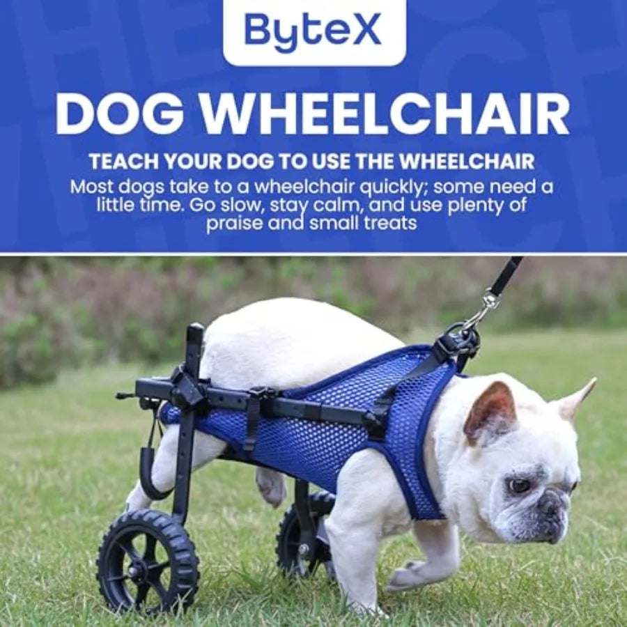 Dog Wheelchair for Back Legs, Dog Wheelchair Cart, Doggy/Cat Wheelchairs with Disabled Hind Legs Walking, Mobility Aids for Small Dog