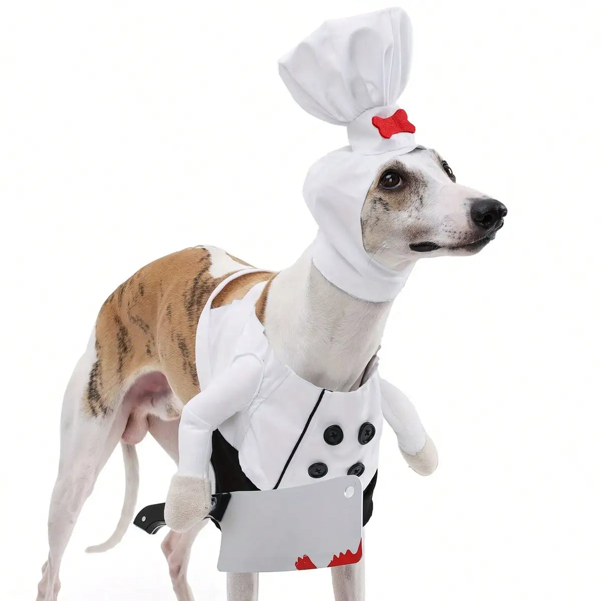 Dog Halloween Costumes, Dog Chef Costume Chef Hat Clothes Funny Holiday Clothes Outfit