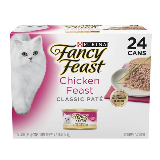 Classic Pate Kitten Food, Wet Cat Food, Chicken Feast, 3 oz Cans