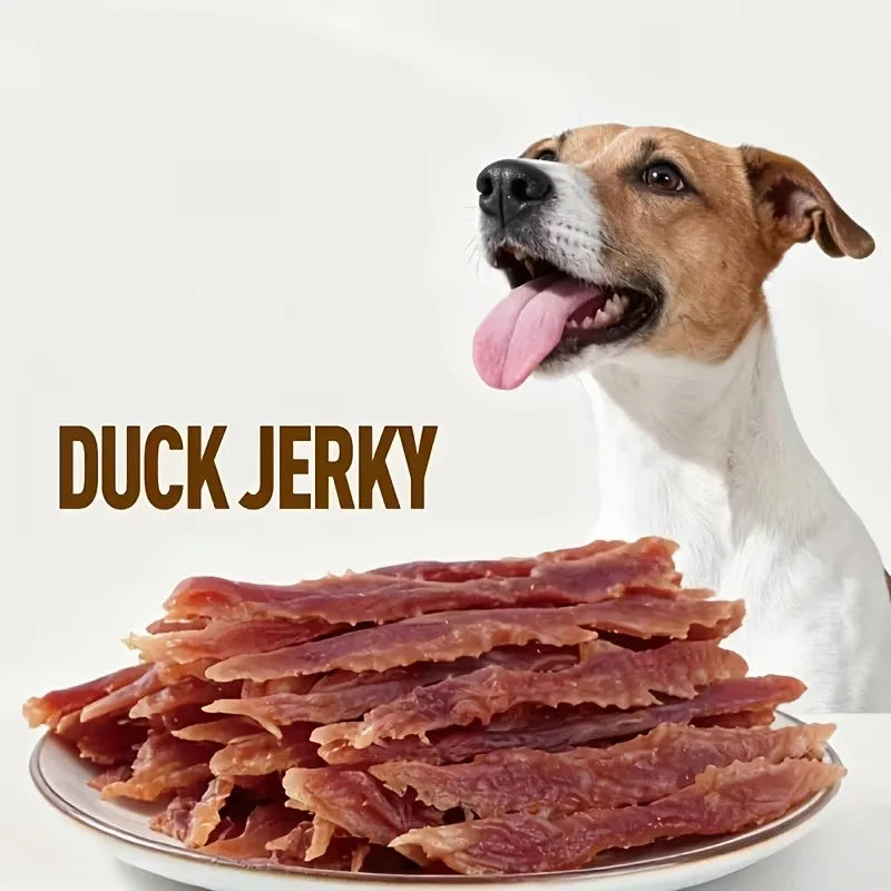 1.76Oz-14.51Oz Duck Meat Dog Food, Suitable for Small Dogs, Medium Pets, And Large Dog Breeds. Natural Dog Food, Made with Dried Duck Meat, Rich in Protein, Easy to Digest, Durable, an Excellent Reward Choice for Training Dog