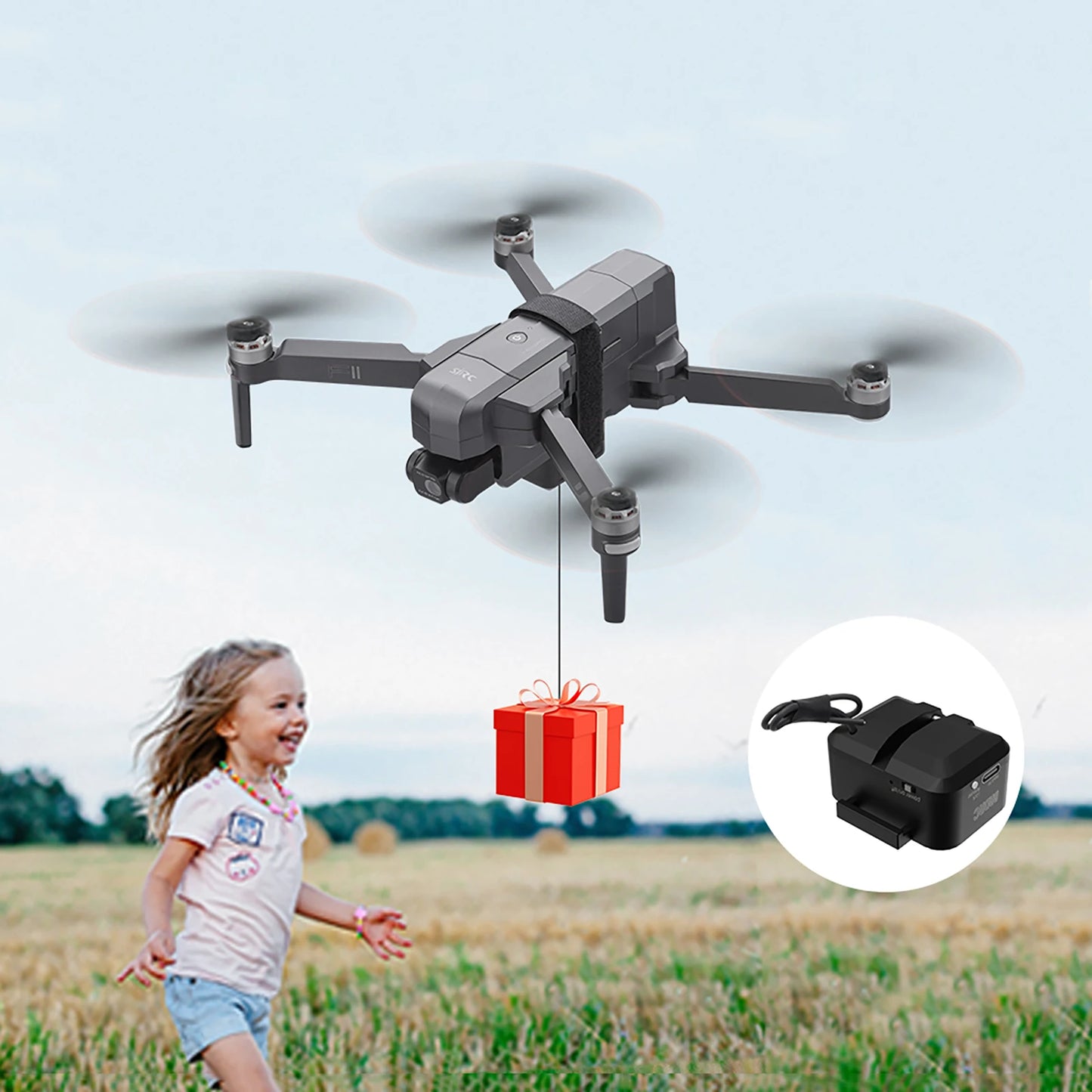 Universal Dropping Payload Delivery Device for DJI Mini 4 Pro/Mini 4K/Air 3/Avata 2/Mavic 3 Pro Thrower Air Dropper System