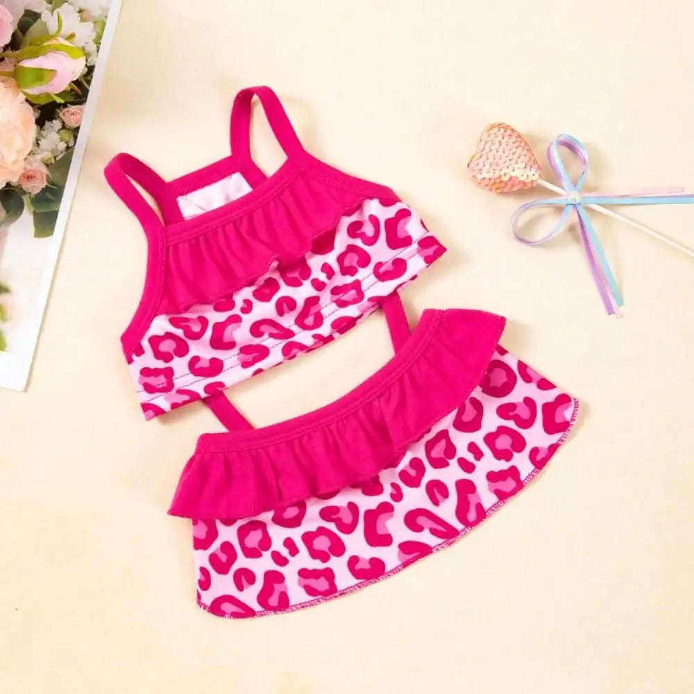 Pet Dog Apparel: Camisole Lace Printed Dress For Daily Wear & Outdoor Photoshoots; Dog Beach Bikini Spaghetti Strap Dress; Cute Small Dog Outdoor Going-Out Dresses - Summer Outfit, Pet Photography Prop & Canine Clothes