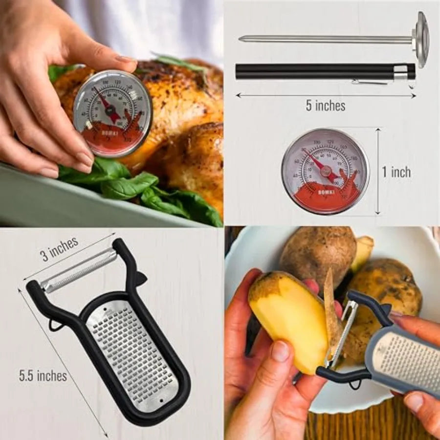 Grilling and Camping Cooking Utensils Set for The Outdoors BBQ - Camping Utensil Set Kitchen Set Cookware Accessories