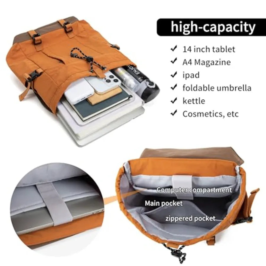 Outdoor Backpack Lightweight Waterproof Leisure Day Bag Multi-Functional Travel Bag Pulling Rope Bag
