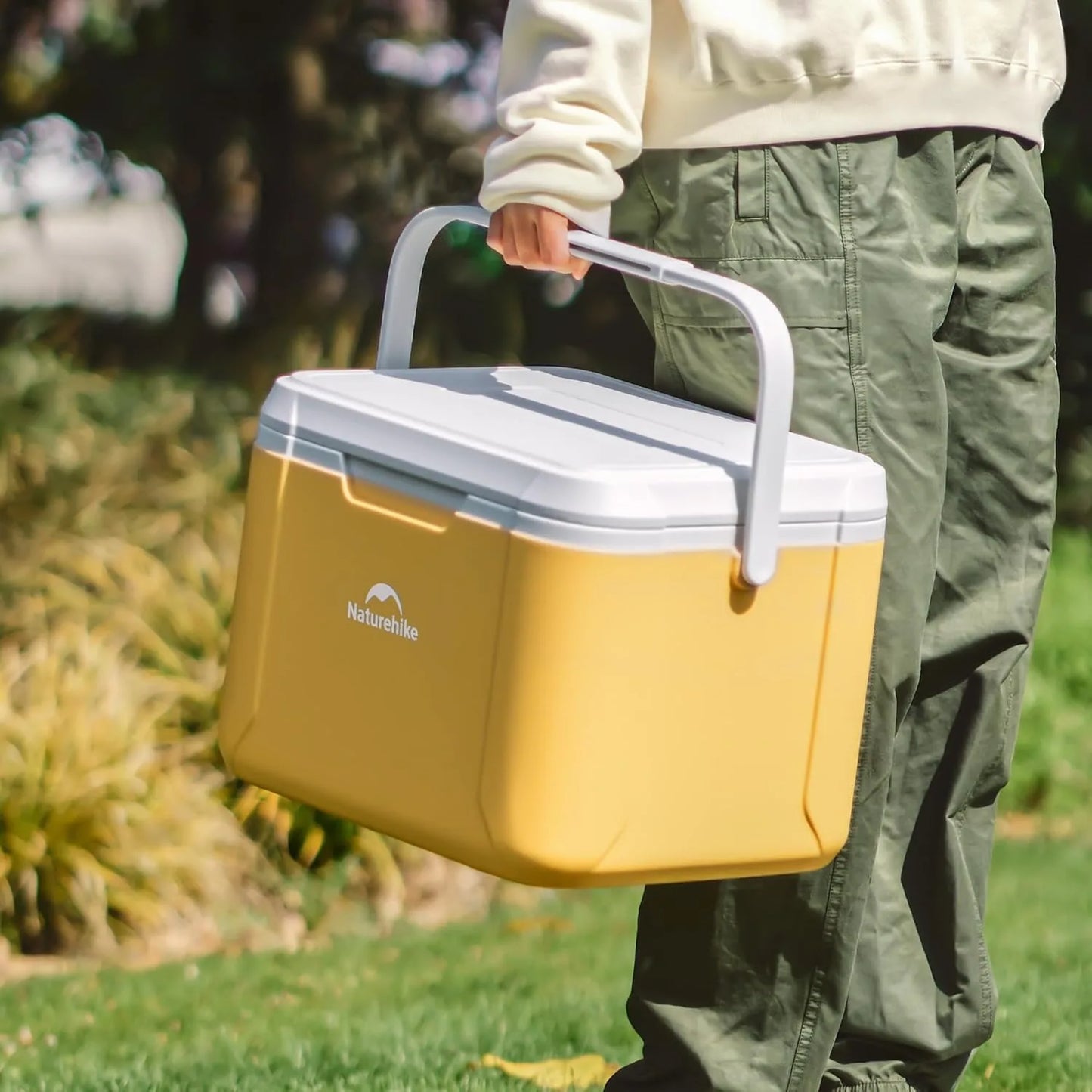 18L Cooler Box Portable Insulated Ice Chest Box Outdoor Picnic Food Cold Preservation Box Fishing Barbecue