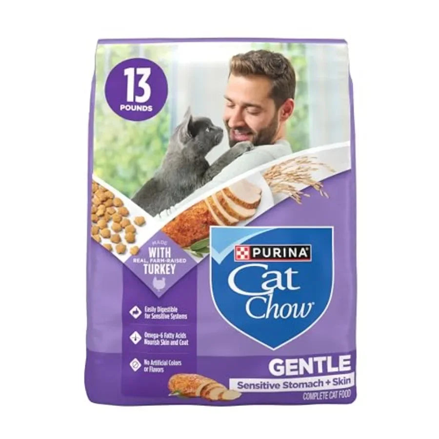 Gentle Sensitive Stomach and Skin Dry Cat Food with Turkey - 13 lb. Bag