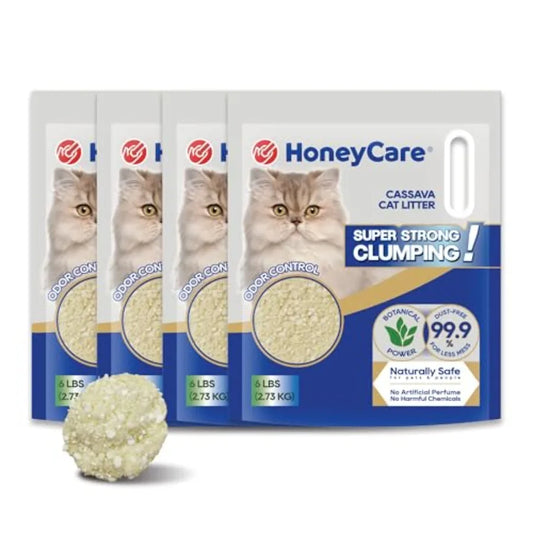 Cassava Cat Litter Natural Plant-Based Litter Quick Clumping Low Dust Superior Odor Control 24-lbs Value Pack 6 lbs x
