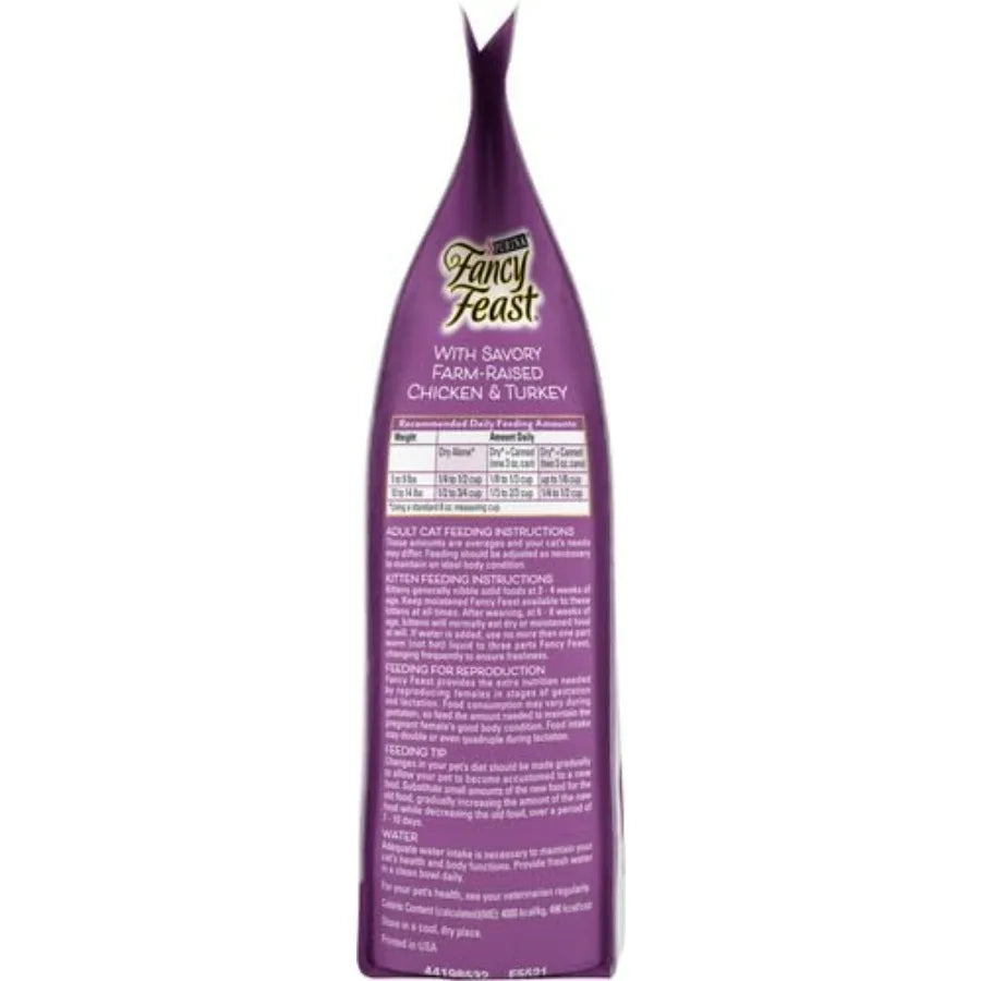 Dry Cat Food with Savory Farm-Raised Chicken and Turkey - 3 lb. Bag