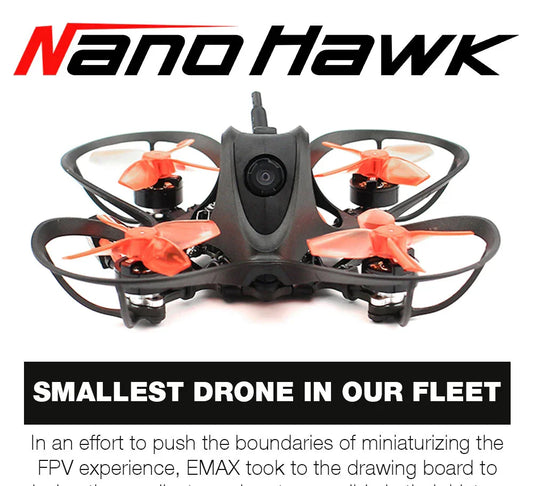 USA Official Nanohawk 65mm 1S Whoop FPV Racing Drone BNF FrSky D8 Runcam Nano3 Camera 25mw VTX 5A Blheli_S ES Tinyhawk