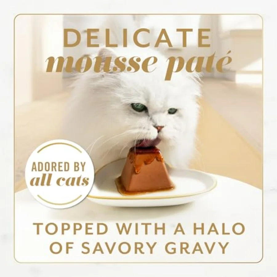 Gems Pate Mousse with Turkey and with Chicken Wet Cat Food Variety Pack - 4 oz. Pack of 16