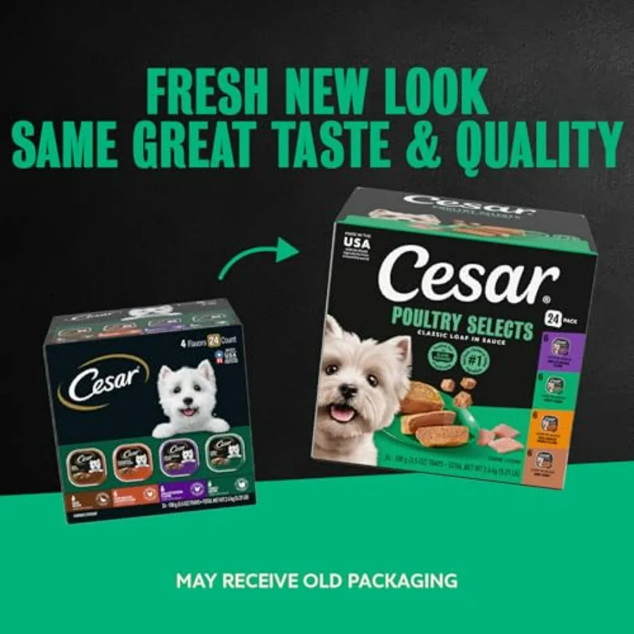 Classic Loaf in Sauce Adult Wet Dog Food with Duck, Oven Roasted Chicken, Grilled Chicken, and Turkey Recipes